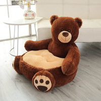 Adorable canapé en peluche pour enfant, fauteuil en peluche, coussin doux, siège enfant, cadeau, avec motifs Ours en peluche, Panda, Licorne, Canard