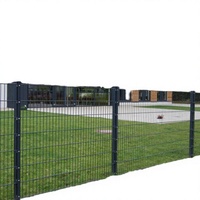 Panneau de clôture en treillis métallique 3D en acier noir thermolaqué, traité thermiquement, avec modélisation 3D, pour propriétés commerciales - Prix de gros