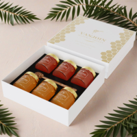 Pot en verre vide haut de gamme de 100 ml pour confiture de fruits, beurre de cacahuète, miel, avec couvercle en fer blanc et autocollant, ensemble de 150 g