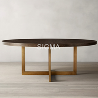 Table à manger en bois massif minimaliste moderne, finition naturelle, pour intérieur, maison, cuisine, restaurant, hôtel, appartement, villa, meubles
