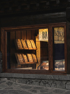 บริการออกแบบเรนเดอร์ 3 มิติ สไตล์อินดัสเทรียลสำหรับร้านเบเกอรี่  แบบกำหนดเองได้ เป็นมิตรกับสิ่งแวดล้อม ทนทาน ดีไซน์ทันสมัย สำหรับเชิงพาณิชย์ - Product Image 2