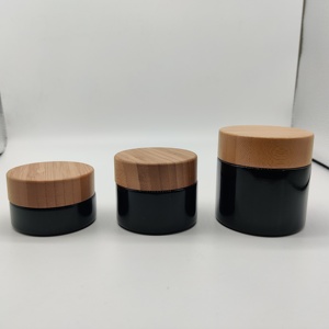 Wholesale 500ml 1L <strong>Large</strong> Packaging Wide Mouth Black UV Violet Glass Storage Container <strong>Jar</strong> With Screw Top Lid - Product Image 2