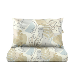 Juego de funda nórdica doble de diseño holandés exótico 100% algodón tierra y miel lavable tamaño 240x220cm - Product Image 1