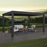 3X3 3X4 4X4 6X4m Pergola moderne pour jardin extérieur en aluminium Gazebo extérieur Pergole Pergula Pergola