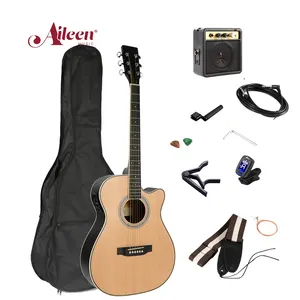 Bộ Đàn Guitar Acoustic Điện Kích Thước Lớn 36-41 Inch, Bộ Đàn Guitar Cutaway Cho Học Sinh, Có EQ (AF168CE)