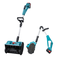 Pala quitanieves eléctrica portátil de mano, quitanieves inalámbrico de 21 V con batería, removedor de nieve de 1000 W para limpieza exterior en invierno
