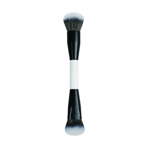 Set de Brochas de Maquillaje de Doble Punta Personalizadas, Brochas de <span class=keywords><strong>Fibra</strong></span> Doble para Base, Colorete y Polvo, Herramientas de Belleza Profesionales - Product Image 2