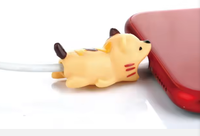 Housse de protection en silicone pour câble de données, en forme d'animal de dessin animé, flexible, pliable, anti-casse, livraison aléatoire pour salle de bain et salon