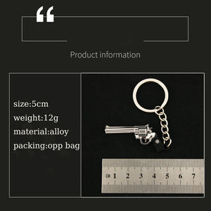 Personalizado Mini Metal <span class=keywords><strong>Red</strong></span> <span class=keywords><strong>Dead</strong></span> <span class=keywords><strong>Redemption</strong></span> carta llavero 3D pistola modelo llavero titular Chaveiro hombres coche bolsa pistola llavero colgante - Product Image 5