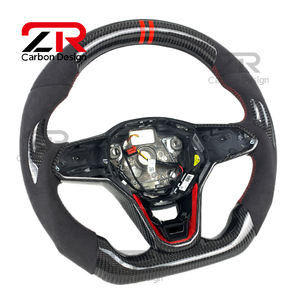 Volante Deportivo de Fibra de Carbono y Gamuza de Alta Calidad para Volkswagen Golf8 VW Mk6 Mk7 Mk8 gti Gtr Golf <span class=keywords><strong>R</strong></span>-<span class=keywords><strong>Line</strong></span> <span class=keywords><strong>R</strong></span> CC POLO <span class=keywords><strong>Touareg</strong></span> - Product Image 4