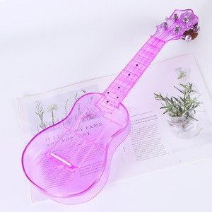 Nuevo y Popular <span class=keywords><strong>Ukelele</strong></span> Soprano de Plástico <span class=keywords><strong>Transparente</strong></span> para Niños de 21 Pulgadas, Personalizable con Logotipo - Product Image 3