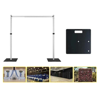 Décor de toile de fond moderne pour mariage, en aluminium, avec structure tubulaire démontable, 8ft*8ft, 10ft*10ft, 12ft*12ft