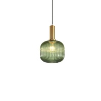 Lustre LED en verre noir réglable en hauteur, style nordique de luxe léger, idéal pour cafés, lampes de chevet et éclairage de comptoirs de bar