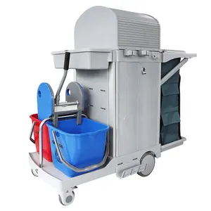 S165-L safety system higher high-speed railway air-port restaurant cleaning service hotel housekeeping trolley