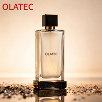 Flacon de parfum de luxe 30ml 50ml 100ml pour homme, flacon de parfum moderne de luxe en verre, flacon de parfum rectangulaire, flacons de parfum personnalisés