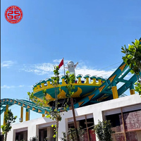 Açık oyun alanı Funfair dönen parça sürmek Saucer disk salıncak çift parça uçan UFO sürmek uçan disko satılık