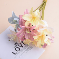 Hochzeit künstliche Blume Lilie Hochzeits saal Seide Blume Lilie Home Einrichtung Requisiten Großhandel künstliche Blume