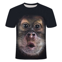 T-shirts pour hommes imprimés en 3D Animal Monkey Tshirt Short Sleeve Funny Design Casual Tops Tees Male Halloween t Shirt