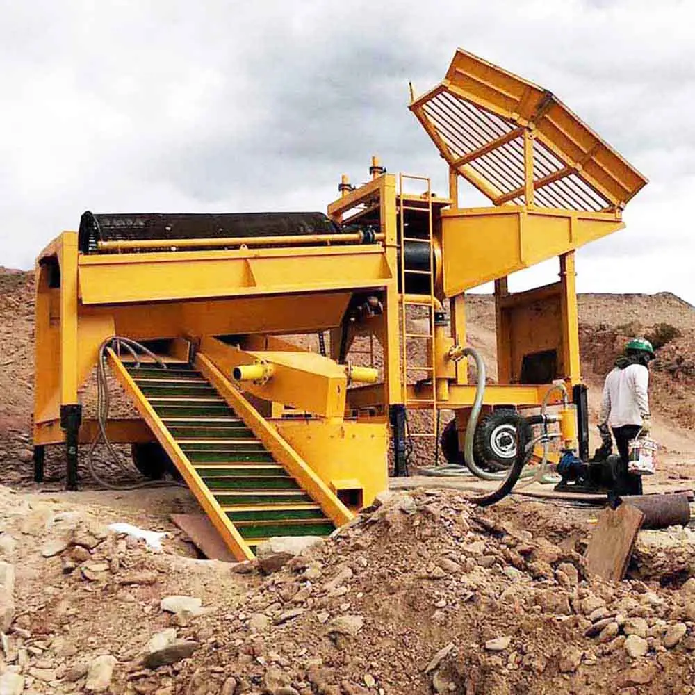 Mobile Gold Diamond Gem Mine Washing Plant Machines d'extraction d'or alluvial à petite échelle pour le manganèse et l'or