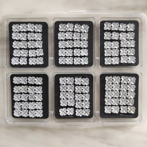 F471 Fleur de quartz givré à quatre pétales faite à la main de 8mm - Product Image 4