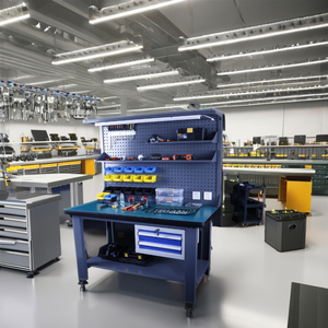 Hot bán Heavy-Duty thép bàn làm việc Điều kiện Mới bảng điện với core mang thành phần phó băng ghế dự bị - Product Image 4