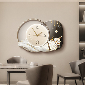 Reloj Decorativo Abstracto Geométrico de Arte Silencioso con Impresión UV, Decoración del Hogar, Arte de Pared, Pintura con Luz LED, Directo de Fábrica - Product Image 5