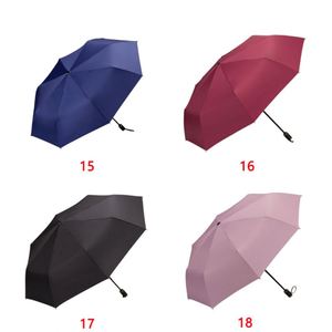 Paraguas Promocional YU XIN de Alta Calidad con Recubrimiento Negro, 3 Pliegues, Impresión Digital de Logotipo, Protección Solar y contra la Lluvia - Product Image 3