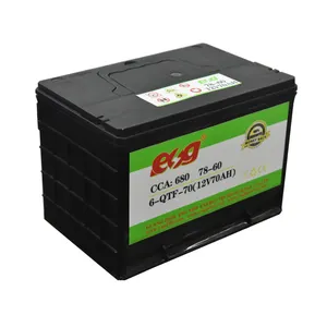 Esg ucuz araba oto elektrikli 72Ah kurşun asit üretici yeni Exide hibrid cep 12V 70Ah kurşun asit batarya