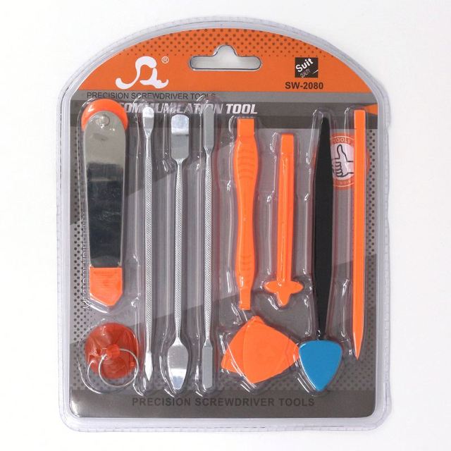 SW-2080 11 in 1 Mobile Phone Repair Dismantling Tool Crowbar Set Cell Phone Repair Tool Kit