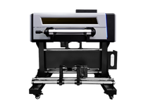 Nouvelle imprimante d'autocollants UV DTF A2 Qinyu haute vitesse rouleau à rouleau avec double tête d'impression XP600 et laminateur, garantie 1 an