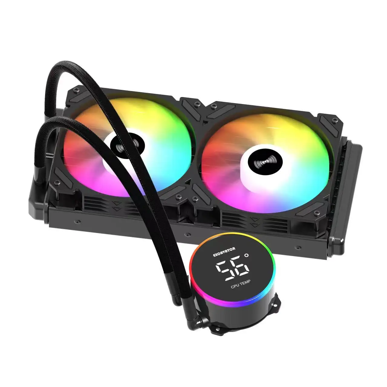 CPU LIQUID COOLERS 120mm 240mm 360mm ARGB Glare Fan Supports Intel and AMD CPU platform radiator Computer water cooling