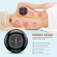 Ensemble de massage à ventouses électriques professionnel 4 en 1, 12 vitesses, portable, en carbone et bambou, certifié CE, pour soulager les douleurs corporelles