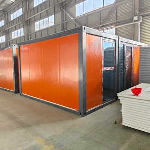 Casa Contenedor Económica, Casa Pequeña de 20 pies, Casa Contenedor Prefabricada <span class=keywords><strong>y</strong></span> Desmontable para Alojamiento en Obras de Construcción - Product Image 1