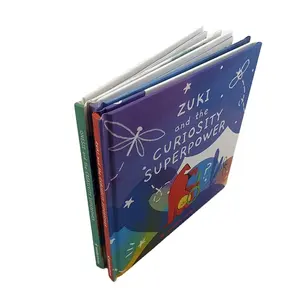 طباعة مخصصة للكتب سهلة اللغة الإنجليزية للأطفال في المدارس والأطفال غلاف صلب فاخر سطح عمل فاخر لوح ورقي ملون