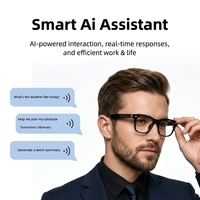Occhiali Intelligenti con AI per Traduzione in Tempo Reale, Chat Conversazionale, Riproduzione Musicale, Chiamate e Navigazione; Controllo Touch