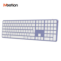 Keyboard Nirkabel Meetion Ikey K230 Koneksi Dual Mode USB untuk iMac Laptop Komputer Tablet Multi-sistem Isi Ulang