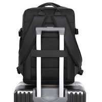 Waterproof 15.6 Inch Laptop Backpack Unisex Business Travel Large Capacity Multi-functional Bag USB Charging Zipper Polyester