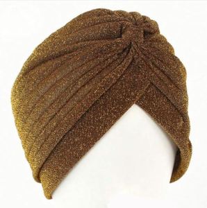 Cross-border Adult Unisex Benaie <b>Hijab</b> Hoods Image Style Fashion Golden Acrylic Muslim Turban Indian <b>Caps</b> - Product Image 1