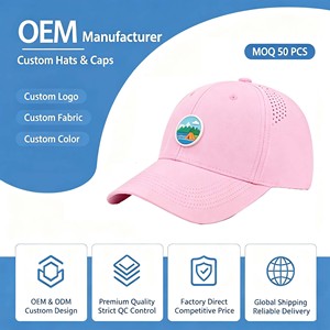 Custom Logo 6 Panel Quick Dry <b>Waterproof</b> Sports Performance Snapback Cap <b>Hat</b> for Men Women - Product Image 1