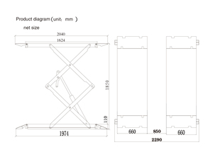 Elevadores de Tijera Dobles para Autos de 3.5T de Montaje en Superficie - Product Image 4