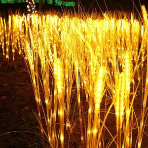 Lampes solaires d'extérieur étanches pour jardin, allées <span class=keywords><strong>et</strong></span> pelouses, imitant la <span class=keywords><strong>nature</strong></span>, lumineuses, en forme de roseaux <span class=keywords><strong>et</strong></span> de riz, pour aménagement paysager - Product Image 4