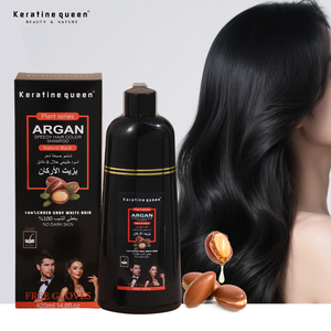 Shampoo colorant capillaire à l'huile d'argan pour <span class=keywords><strong>cheveux</strong></span> noirs et bruns, couvre les <span class=keywords><strong>cheveux</strong></span> <span class=keywords><strong>gris</strong></span> et blancs, sans tache sur la peau, pour hommes et femmes - Product Image 1