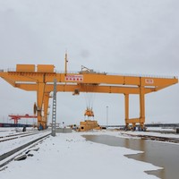Portail de porte de Machine de grue de portique de chemin de fer de RMG 40 tonnes