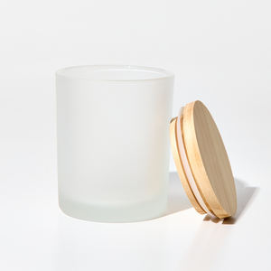 Barattolo in Vetro Satinato per Candele 300ml/10oz (6 Pezzi/Cartone) - Coperchio in Pino Naturale, Spedizione in <span class=keywords><strong>3</strong></span> Giorni e Imballaggio in Cartone Ondulato EPE - Product Image 4