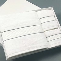 Linge d'hôtel 100% coton égyptien couleur 16S serviette de bain coffret cadeau serviette en coton égyptien