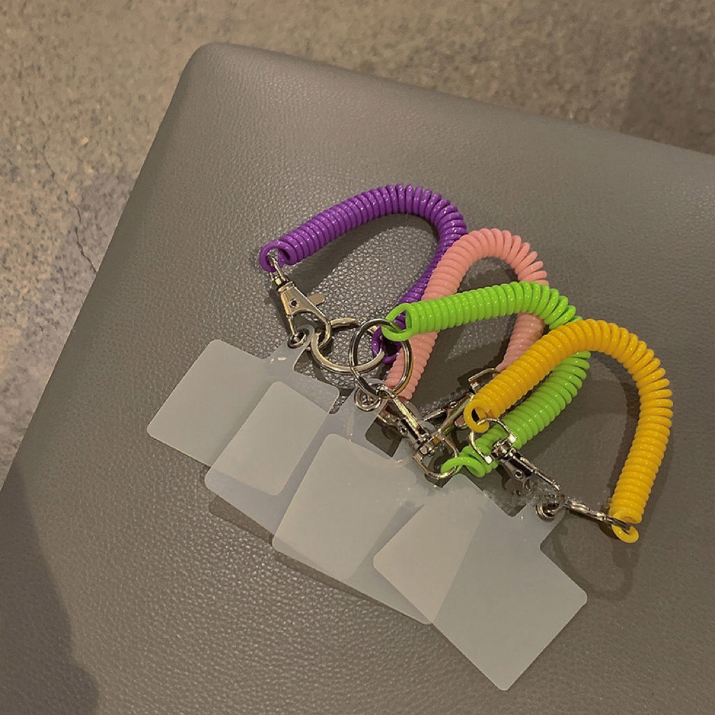 Многофункциональный портативный Съемный ремень для мобильного телефона прозрачный пластиковый эластичный спиральный шнурок для телефона