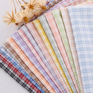 Warna kustom 100% katun ringan benang dicelup kain garis untuk pakaian resor rok mode tas pemadaman penutup tirai - Product Image 1