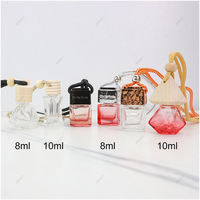Diffuseur de parfum pour voiture, flacon de parfum pour voiture personnalisé pour huile essentielle, flacon de parfum pour voiture suspendu de 10 ml
