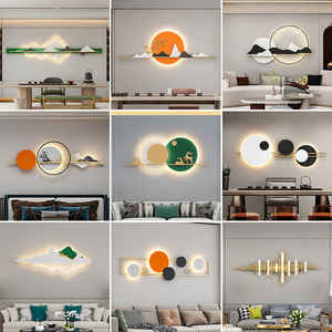 Lampe murale ronde LED pour chevet, design moderne encastré, pour chambre à coucher, hôtel, maison - Product Image 1