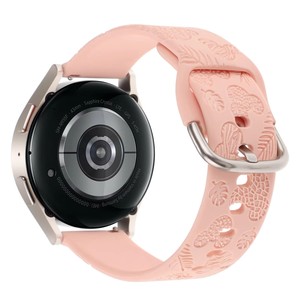 Bracelet de montre en silicone gravé motif dessin animé, compatible Huawei <span class=keywords><strong>Watch</strong></span> et Samsung universel 20/22mm, motif feuille <span class=keywords><strong>Mickey</strong></span> - Product Image 1